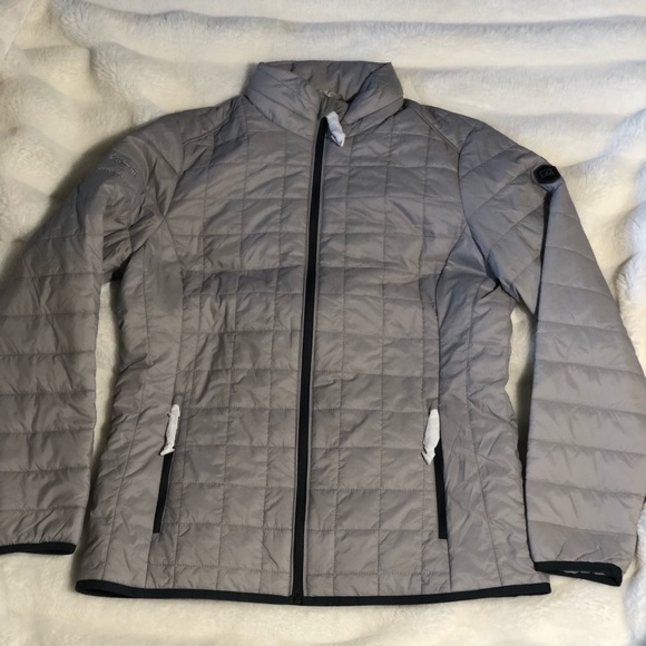 CUTTER & BUCK LADIES' RAINIER PRIMALOFT® ECO INSULATED FULL ZIP PUFFER JACKET L - Picture 4 of 12